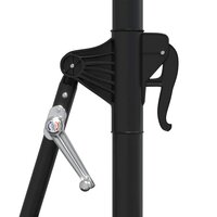 Wandparasol met LED&amp;apos;s 300 cm antracietkleurig 7