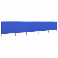 Windscherm 5-panelen 600x160 cm stof azuurblauw 2