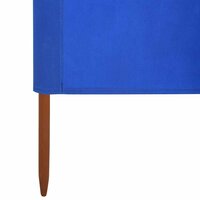 Windscherm 5-panelen 600x160 cm stof azuurblauw 5