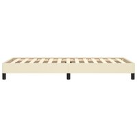 Bedframe kunstleer cr&egrave;mekleurig 80x200 cm 6