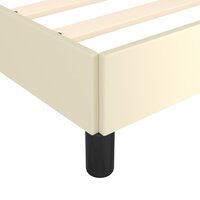 Bedframe kunstleer cr&egrave;mekleurig 80x200 cm 7