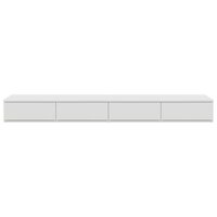 Bedlades met lade Wit 150 x 36,5 x 16,5 cm Bewerkt hout 6