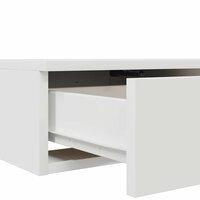 Bedlades met lade Wit 150 x 36,5 x 16,5 cm Bewerkt hout 9