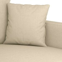 Tweezitsbank 120 cm stof cr&egrave;mekleurig 7