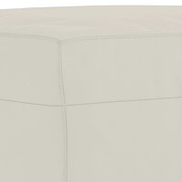 Bankje 70x35x41 cm fluweel cr&egrave;mekleurig 5