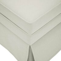 Chaise longue met bolster en rechterarmleuning fluweel cr&egrave;me 7