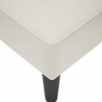 Chaise longue met rechterarmleuning fluweel cr&egrave;mekleurig 7