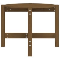 Salontafel &Oslash; 62,5x45 cm massief grenenhout honingbruin 5