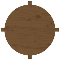 Salontafel &Oslash; 62,5x45 cm massief grenenhout honingbruin 6