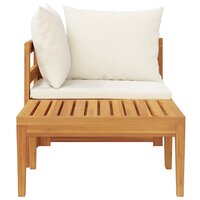 2-delige Loungeset met cr&egrave;mewitte kussens acaciahout 6