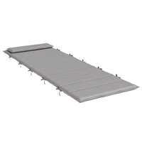 Ligbedkussen 180x60x4 cm oxford stof grijs 4