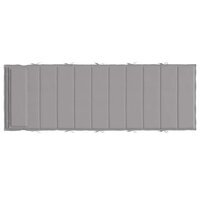 Ligbedkussen 180x60x4 cm oxford stof grijs 5