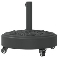 Parasolvoet met wielen voor stok van &Oslash;38 / 48 mm 27 kg rond 6