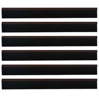 Zelfklevende Deurborstels 6 pcs Bruin 100 cm Aluminium Legering 5