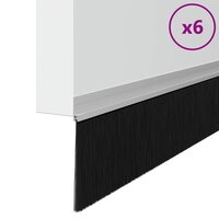Zelfklevende Deurborstels 6 pcs Zilver 100 cm 3
