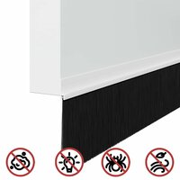 Zelfklevende Deurborstels 6 pcs Wit 100 cm Aluminium Legering 8