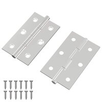 Scharnier Effen 2 pcs Zilver 58 x 35 x 1 mm Staal 2