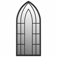 Spiegel 100x45 cm ijzer zwart 2