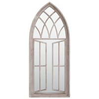 Spiegel 70x30 cm ijzer zandkleurig 2