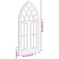 Spiegel 70x30 cm ijzer zwart 6