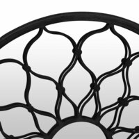 Spiegel rond 40x3 cm ijzer zwart 5