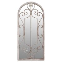 Spiegel 100x45 cm ijzer zandkleurig 2