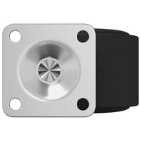 Zwenkwiel 2 pcs Zwart 39,5 x 39,5 x 37,8 mm Ijzer en PP 7