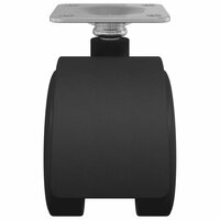 Zwenkwiel 12 pcs Zwart 39,5 x 39,5 x 37,8 mm Ijzer en PP 5