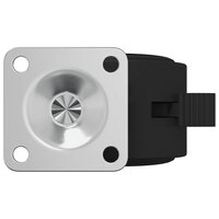 Wiel 2 pcs Zwart 39,5 x 39,5 x 37,8 mm IJzer en Polypropyleen 7