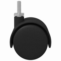 Wielen 12 pcs Zwart 40,1 x 37,8 mm PP en IJzer 3