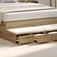 Bedlades Artisan Eiken 120 x 36,5 x 16,5 cm Bewerkt hout 4