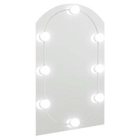 Spiegel met LED-verlichting boog 60x40 cm glas 2