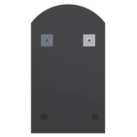 Spiegel met LED-verlichting boog 70x40 cm glas 6