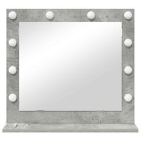 Make-up spiegel Rechthoekig Beton Grijs 60 x 55 x 18 cm 4