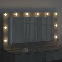 Make-up spiegel Rechthoekig Beton Grijs 100 x 55 x 18 cm 3