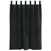 Verduisterende gordijnen 2 pcs Zwart 140 x 140 cm Fluweel 4