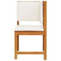 Tuinstoel met kussen Bruin 50 x 50 x 91cm Massief acaciahout 4