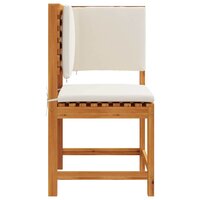 Tuinstoel met kussen Bruin 50 x 50 x 91cm Massief acaciahout 5