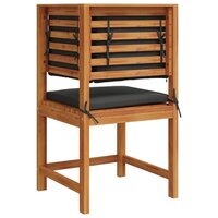 Tuinstoel met kussen Bruin 50 x 50 x 91cm Massief acaciahout 6