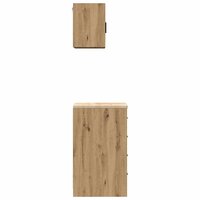 Garagekasten 2 st bewerkt hout ambachtelijk eikenhout 7