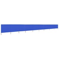 Windscherm 9-panelen 1200x120 cm stof azuurblauw 2