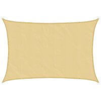Zonnezeil 4x3 m 100% polyester oxford zandkleurig 2