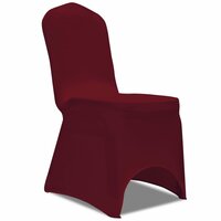 Stoelhoezen stretch 24 st bordeauxrood 2