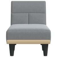 Chaise longue stof lichtgrijs 4