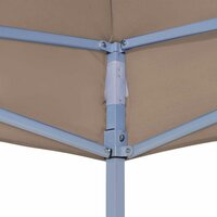 Partytentdak 270 g/m&sup2; 6x3 m taupe 5