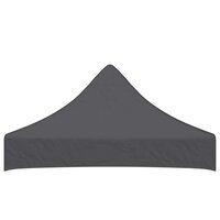 Partytentdak 270 g/m&sup2; 2x2 m antraciet  3