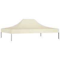Partytentdak 270 g/m&sup2; 4,5x3 m cr&egrave;mekleurig 3