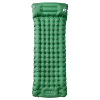 Kampeermatras met kussen zelfopblazend 1-persoons groen 2