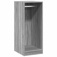 Kledingkast 48x41x102 cm bewerkt hout grijs sonoma eikenkleurig 2