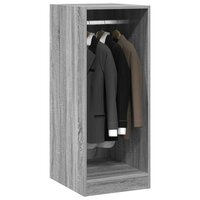 Kledingkast 48x41x102 cm bewerkt hout grijs sonoma eikenkleurig 4
